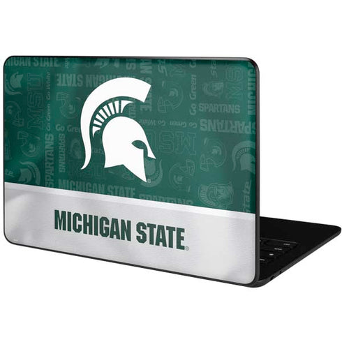 Michigan State University Jersey Split Google Pixelbook Go Skin