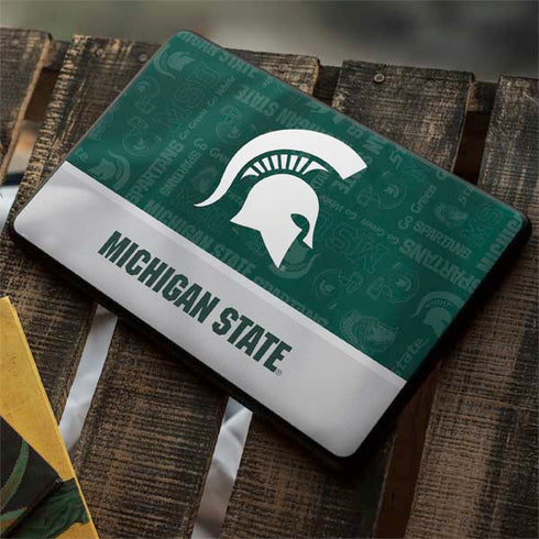 Michigan State University Jersey Split Google Pixelbook Go Skin