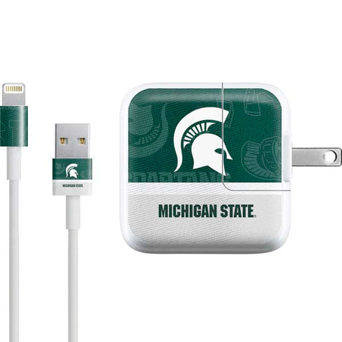 Michigan State University Jersey Split iPad Charger (10W USB) Skin