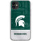 Michigan State University Jersey Split iPhone 11 Clear Case