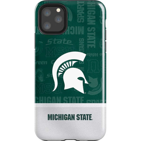 Michigan State University Jersey Split iPhone 11 Pro Max Impact Case