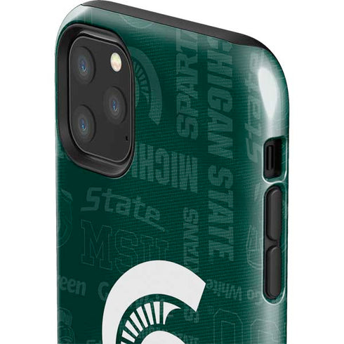 Michigan State University Jersey Split iPhone 11 Pro Max Impact Case