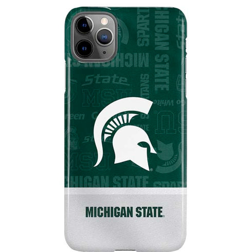 Michigan State University Jersey Split iPhone 11 Pro Max Lite Case