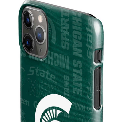 Michigan State University Jersey Split iPhone 11 Pro Max Lite Case