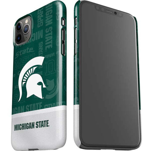 Michigan State University Jersey Split iPhone 11 Pro Max Lite Case