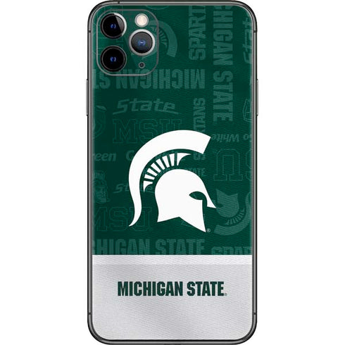 Michigan State University Jersey Split iPhone 11 Pro Max Skin