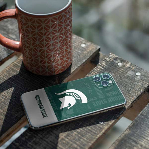 Michigan State University Jersey Split iPhone 11 Pro Max Skin