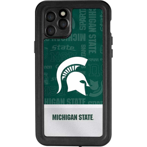 Michigan State University Jersey Split iPhone 11 Pro Waterproof Case