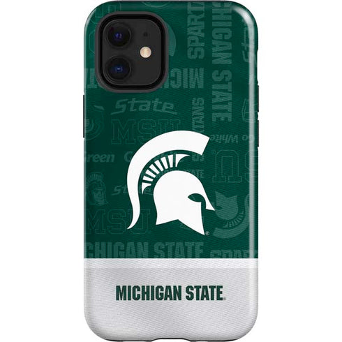 Michigan State University Jersey Split iPhone 12 Mini Impact Case