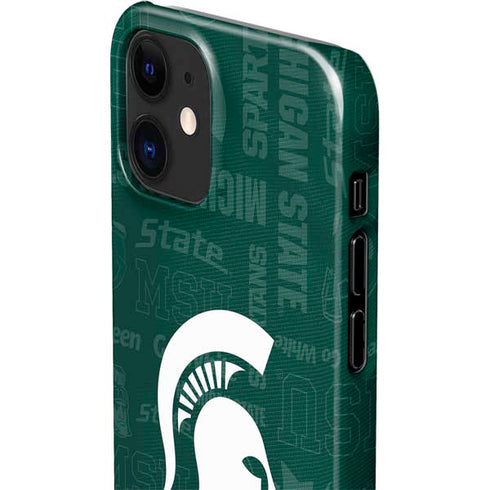 Michigan State University Jersey Split iPhone 12 Mini Lite Case