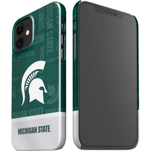 Michigan State University Jersey Split iPhone 12 Mini Lite Case