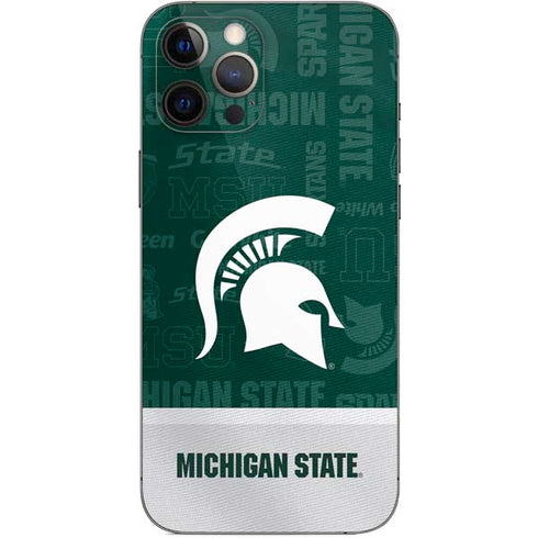Michigan State University Jersey Split iPhone 12 Pro Max Skin