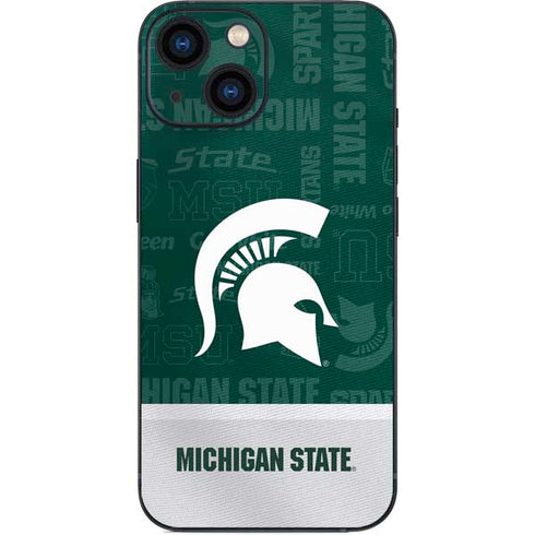 Michigan State University Jersey Split iPhone 13 Mini Skin