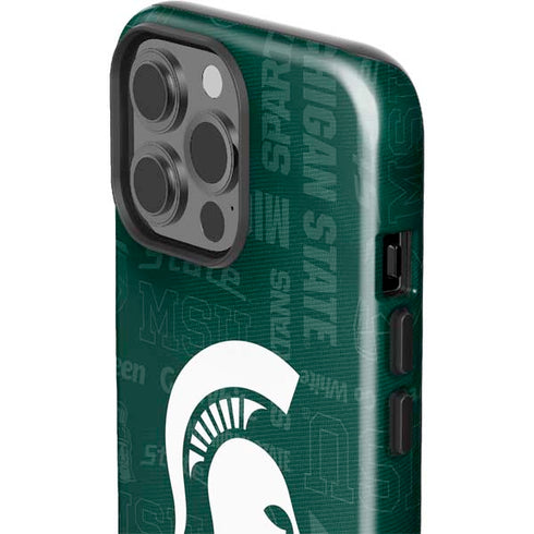 Michigan State University Jersey Split iPhone 13 Pro Max Impact Case