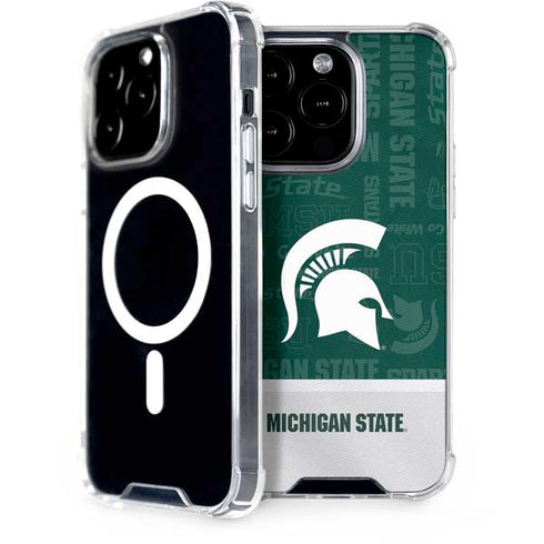 Michigan State University Jersey Split iPhone 13 Pro Max MagSafe Case