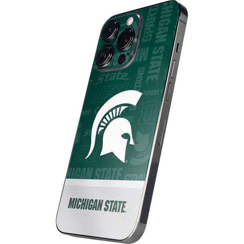 Michigan State University Jersey Split iPhone 13 Pro Max Skin