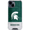 Michigan State University Jersey Split iPhone 14 Clear Case