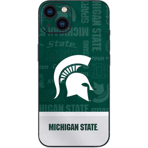 Michigan State University Jersey Split iPhone 14 Plus Skin
