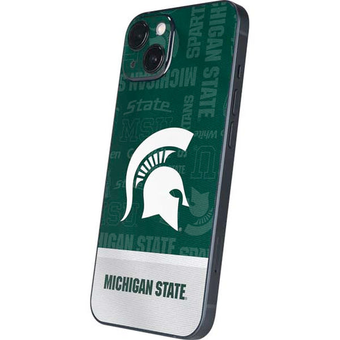 Michigan State University Jersey Split iPhone 14 Plus Skin