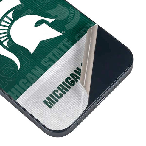 Michigan State University Jersey Split iPhone 14 Plus Skin