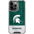 Michigan State University Jersey Split iPhone 14 Pro Clear Case