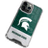 Michigan State University Jersey Split iPhone 14 Pro Clear Case