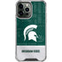 Michigan State University Jersey Split iPhone 14 Pro Max Clear Case
