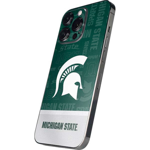 Michigan State University Jersey Split iPhone 14 Pro Max Skin