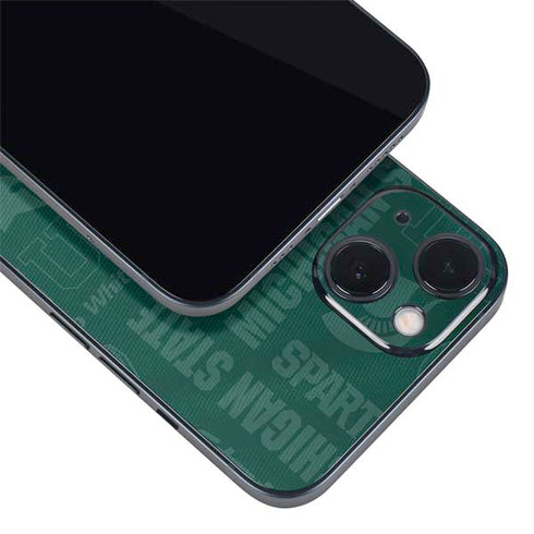 Michigan State University Jersey Split iPhone Skins