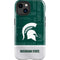 Michigan State University Jersey Split iPhone 15 Impact Case