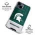 Michigan State University Jersey Split iPhone 15 Plus Clear Case