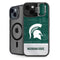 Michigan State University Jersey Split iPhone 15 Plus Kickstand Case