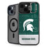 Michigan State University Jersey Split iPhone 15 Plus Kickstand Case