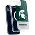 Michigan State University Jersey Split iPhone 15 Plus MagSafe Case