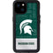 Michigan State University Jersey Split iPhone 15 Plus Waterproof Case