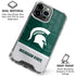 Michigan State University Jersey Split iPhone 15 Pro Clear Case