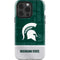 Michigan State University Jersey Split iPhone 15 Pro Impact Case