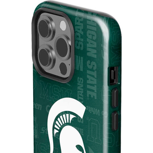 Michigan State University Jersey Split iPhone 15 Pro Impact Case