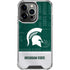 Michigan State University Jersey Split iPhone 15 Pro Max Clear Case
