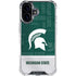 Michigan State University Jersey Split iPhone 16 Plus Clear Case