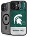 Michigan State University Jersey Split iPhone 16 Plus Kickstand Case