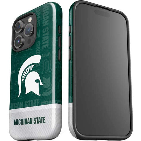 Michigan State University Jersey Split iPhone 16 Pro Impact Case