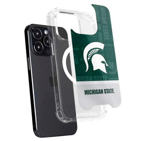 Michigan State University Jersey Split iPhone 16 Pro MagSafe Case