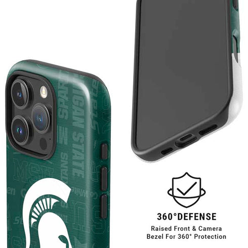 Michigan State University Jersey Split iPhone 16 Pro Magsafe Impact Case