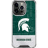 Michigan State University Jersey Split iPhone 16 Pro Max Clear Case