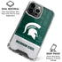 Michigan State University Jersey Split iPhone 16 Pro Max Clear Case