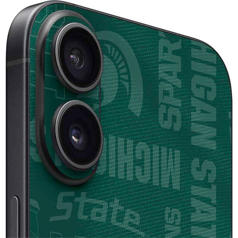 Michigan State University Jersey Split iPhone 16 Skin