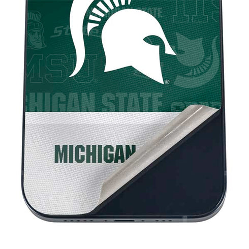 Michigan State University Jersey Split iPhone 16 Skin