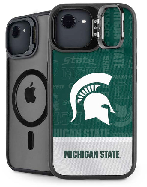 Michigan State University Jersey Split iPhone 16e Kickstand Case