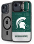Michigan State University Jersey Split iPhone 16e Kickstand Case